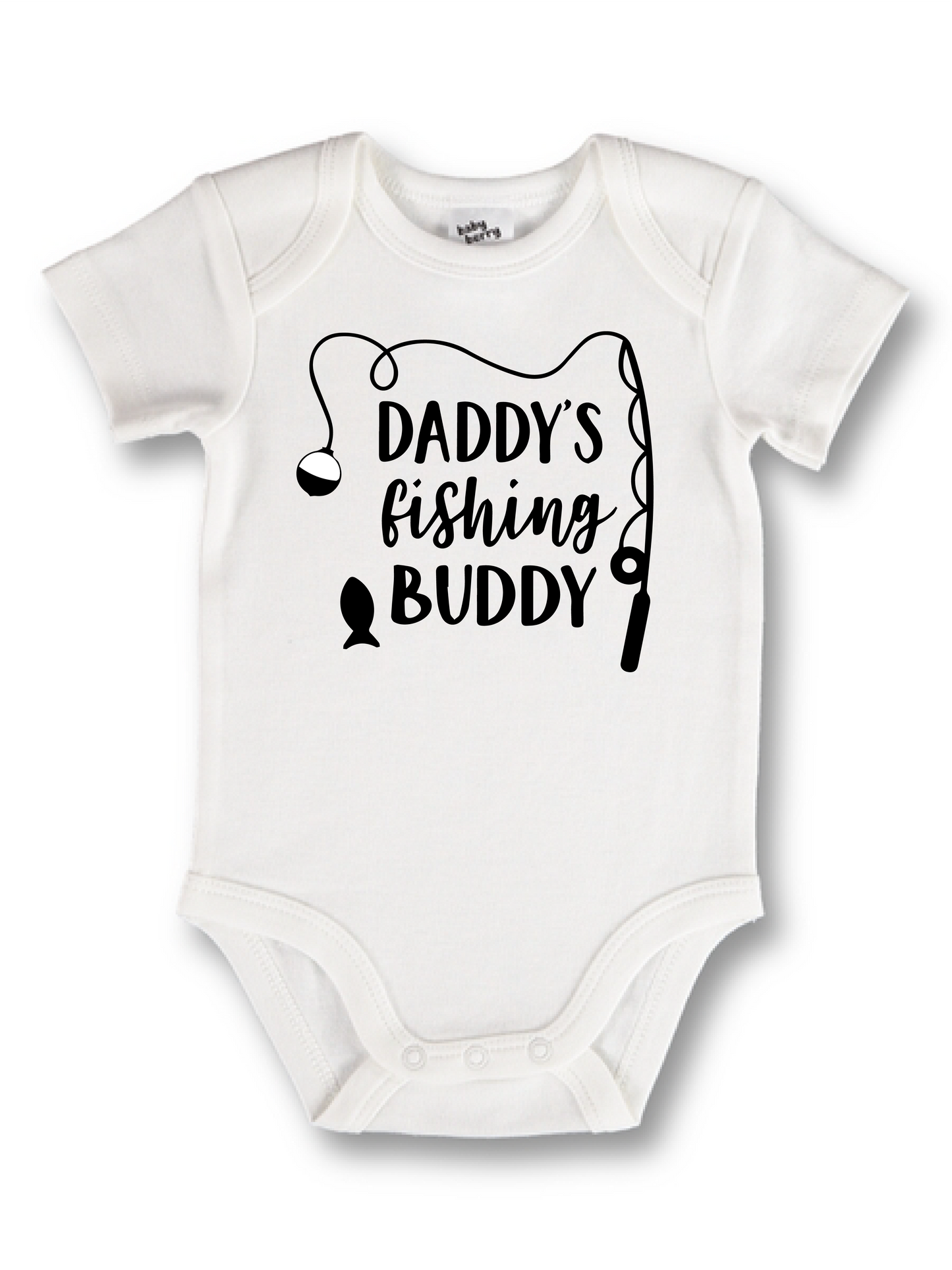 Daddy'd fishing buddy onesie