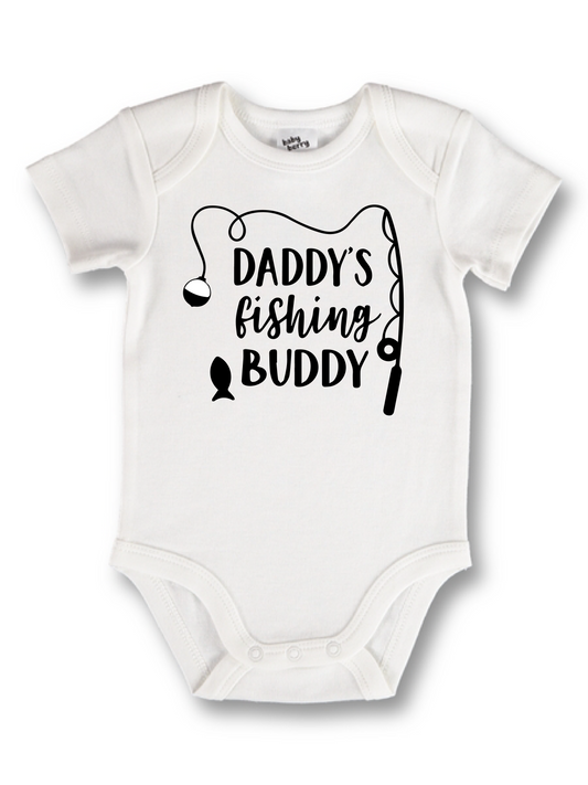 Daddy'd fishing buddy onesie