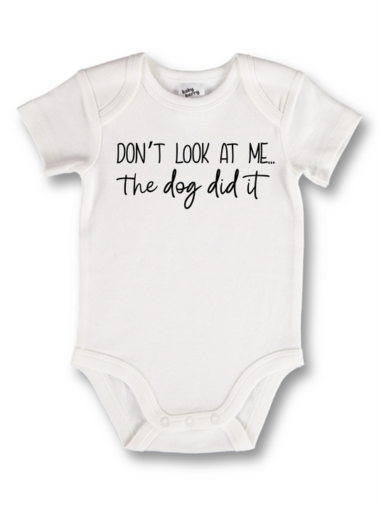 The dog did it onesie