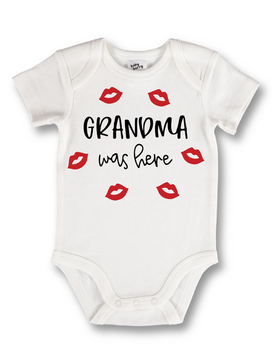 Grandma was here onesie